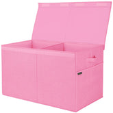 BALEINE XL fabric storage bin with lid for dust-free storage