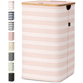 BALEINE laundry hamper lid keeps laundry concealed in style.