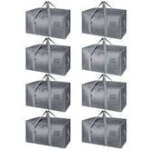 BALEINE 8-pack oversized bags with reinforced handles for heavy loads and easier moving.