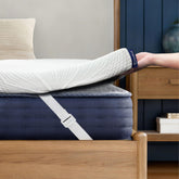 Ballad 3-inch gel memory foam topper close-up showing cooling comfort