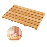 Bamfan bath mat luxury shower with slatted drainage for fast drying.