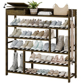 Bamworld shoe rack front door view showing spacious storage for family shoes