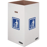 Bankers Box 42-gallon bin assembly shows fast setup for outdoor events.