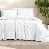 Bare Home king size duvet cover in white with premium softness.
