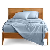 Bare Home queen sheet set ultra-soft microfiber in dusty blue for year-round comfort