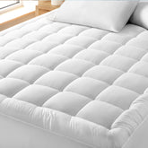 Bare Home Twin XL topper with cotton surface for breathable comfort