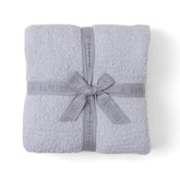 Barefoot Dreams CozyChic Throw in Oyster with 54x72 warmth for cozy evenings.