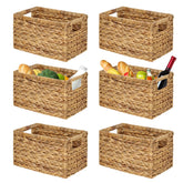 Barien natural water hyacinth baskets, main image, ideal for clutter control.