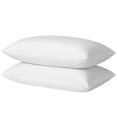 Basic Home king-size pillow closeup shows premium lift for neck comfort.