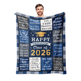 Basiole graduation blanket pattern for a meaningful keepsake.