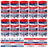 Batiyeer independence day wristbands in a 100-pack for parade celebrations.