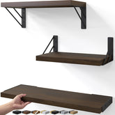 Bayka floating shelves wall-assembly showcase versatile storage with a clean, modern look