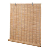 BAYUE Bamboo Blinds on an interior window showing natural texture and warmth
