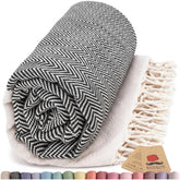 Bazaar Anatolia oversized Turkish beach towel 71x39 inches for lounging by the sea.