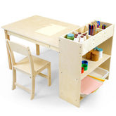 bbgroundgrm Kids Art Table and Chair Set ready for quick assembly and stable play.