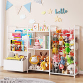 BBLIKE 3in1 stuffed animal storage front view shows organized play space and easy access to toys.