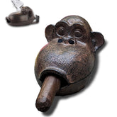 BBRGIRL orangutan cigar ashtray with front view, playful outdoor companion