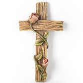 BC Buildclassic Mystical Rose Cross wall art with vivid rose detailing.