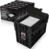 BCW Short Comic Bin front view showing 150 comic capacity for organized collections