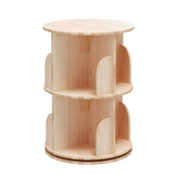 Bear Qiaqia rotating bookshelf with a 360-degree display for easy access
