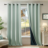 Beauoop seafoam green blackout curtain panel 52x84 for light control