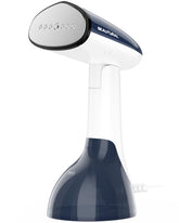 BEAUTURAL steamer in action for quick wrinkle removal on garments.