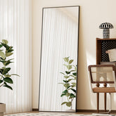 BEAUTYPEAK full-length mirror with stand, front view for complete outfit checks.