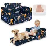 Beavtaens dinosaur kids couch front view sparks imaginative play in bright rooms.