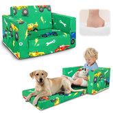 Beavtaens Monster Truck foldable Kids Couch ready for quick play setups.