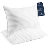 Beckham Hotel Collection bed pillows set of 2 with soft cover for universal sleep comfort.