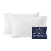 Beckham Hotel Collection pillowcases queen 2-pack cool touch sateen for cooler sleep