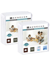Bedecor twin mattress protector with waterproof cotton terry top protecting against spills