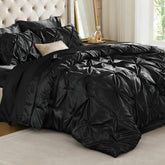 BEDELITE satin comforter set king offers a silky feel for restful sleep