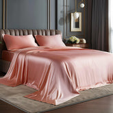 BEDELITE satin queen flat sheet offers silky, luxurious sleep.
