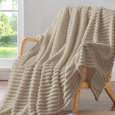 BEDELITE Twin Blanket striped texture closeup shows cozy warmth and style.