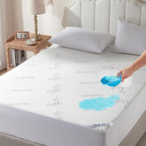 BEDLORE king-size waterproof protector highlights bamboo fabric for a cool, dry sleep.