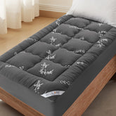 BEDLORE Twin XL pillow-top mattress topper offers extra softness and secure fit for dorm beds