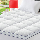 BedLuxury Full Mattress Topper with pillowtop adds plush comfort to your bed.