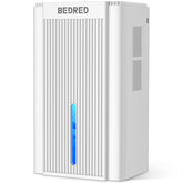 BEDRED 95oz dehumidifier with ambient light in living room improves comfort and air quality.