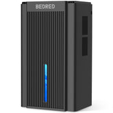 BEDRED 95oz dehumidifier front view, compact design for living spaces.