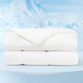 Bedsure cooling comforter king front view shows generous size and cooling comfort for hot nights