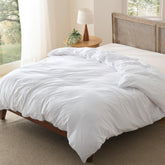 Bedsure duvet cover king size close-up of soft fabric for cozy sleep