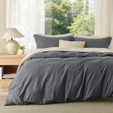 Bedsure queen duvet cover in ultra-soft microfiber for cozy nights.