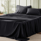 Bedsure full-size sheet set with soft microfiber for breathable, cozy nights.