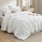 Bedsure full-size comforter set on a neatly made bed for cozy, tidy sleep.