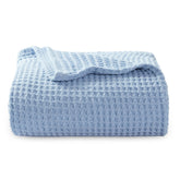 Bedsure Gentlesoft cotton blanket twin-xl with waffle weave for year-round comfort.