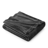 Bedsure GentleSoft blanket on bed demonstrates lightweight warmth for year-round comfort.