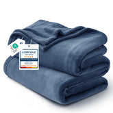 Bedsure GentleSoft fleece blanket close-up texture for warm, plush comfort.