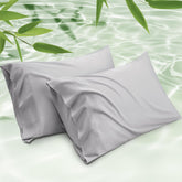 Bedsure king cooling pillowcase in light grey for hot sleepers