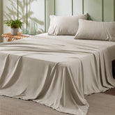 Bedsure king-size flat sheet 108x102 delivers breathable comfort all night.